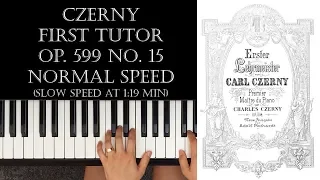 Carl Czerny - First Tutor - Op. 599 No. 15 / Tutorial & Free Sheets (Piano) [Mom with Grand Piano]