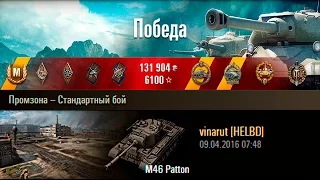 M46 Patton | Промзона, 10338 DMG, Колобанов. Промзона – Стандартный бой (WoT 0.9.14)