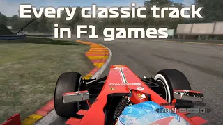 Every classic track in Codemasters F1 Games