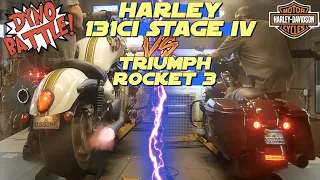 Harley 131ci VS Triumph Rocket 3 | HORSEPOWER BATTLE