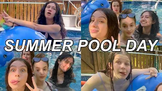 SUMMER POOL DAY VLOG with my friends !!