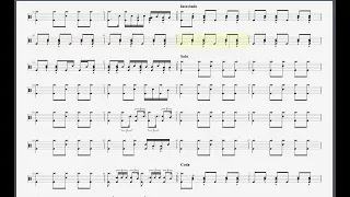 Oasis - Aint Got Nothin drum tab, score, sheet music