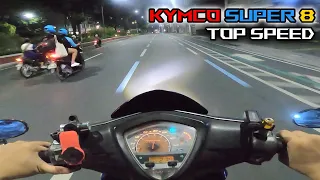 ‼️ TOP SPEED ‼️ Kymco Super 8 | Night Ride sa Gabi | 😎