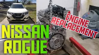 How to replace the engine on a 2017-2020 Nissan Rogue 2.5L complete guide