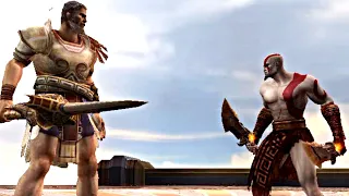 God of War 2 Theseus Boss Fight Vs Kratos KING of Athens (4K Ultra HD)