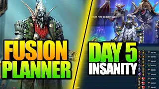 DAY 5 IS GETTING OUT OF CONTROL!! NARI THE LUCKY FUSION PLAN | RAID SHADOW LEGENDS