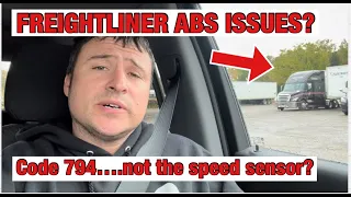 SO YOUR FREIGHTLINER CASCADIA MECHANIC SAYS YOU HAVE A BAD ABS SPEED SENSOR? CODE SN 794 DIY REPAIR