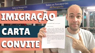 Modelo de CARTA CONVITE e como passar na IMIGRAÇÃO