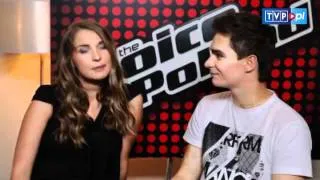 The Voice of Poland - Mateusz Krautwurst i Karolina Leszko - backstage Bitwy