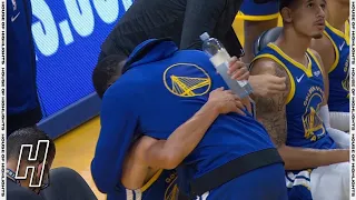 Draymond & Steph Curry Embrace After Steph Becomes All-Time Leading Warriors Scorer - April 12, 2021