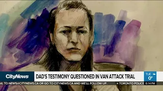 Dad's testimony in van attack trial is questioned