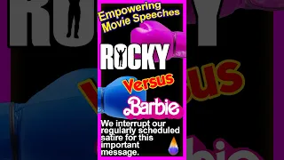 Rocky Vs Barbie: Who gives empowering speech & uplifting advice? #barbiemovie  #victim  #gretagerwig