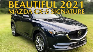 BEAUTIFUL 2021 Mazda CX-5 Signature in Deep Crystal Blue