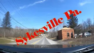 A Drive Through Sykesville Pennsylvania Dash Cam Video