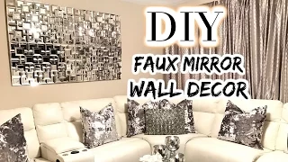 DOLLAR TREE DIY Faux Mirror | THE BEST DIY Home Decor/Wedding