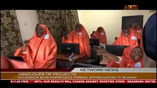 President Buhari Meets Yobe Governor, Buni,