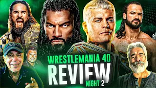 WrestleMania 40 Night 2 Review and results with Vince Russo and Bill Apter