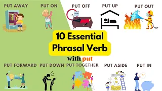 10 English Phrasal Verbs with "PUT" you NEED TO KNOW 🚀  #forbeginners