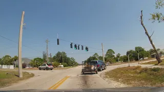 Driving around Neighborhoods of Port Charlotte, Florida