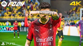 EA Sports FC 24 - Borussia Dortmund vs AC Milan - UEFA Champions League 23/24 - PS5™ [4K60]