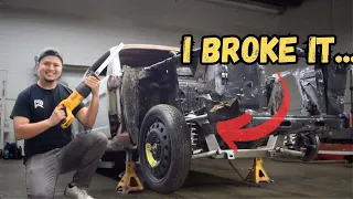 Doesn't fit? Make it fit! | 1965 Mustang II IFS Kit