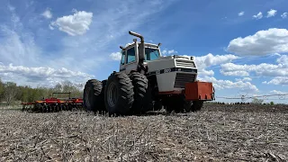Old School Disking!! + Rolling Soybeans!
