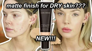 NEW! Laura Mercier OIL FREE Tinted Moisturizer Review *VS Original Formula* // @ImMalloryBrooke