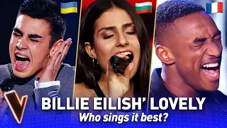 The best LOVELY by Billie Eilish & Khalid covers in The Voice | Who sings it best? #6