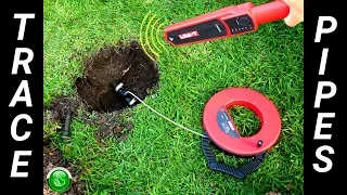 Easily Trace Find Buried Water Sewer Lines & Electrical Pipes
