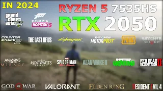 Ryzen 5 7535HS RTX 2050 - Test in 19 Games in 2024 - HP Victus 15