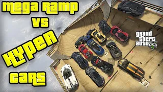 Mega Ramp  Vs *HYPERCARS* | GTA V Tamil #2