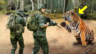 Soldiers Helped A Tiger Crying For help. What Happened Next Left Them Very Shocked!