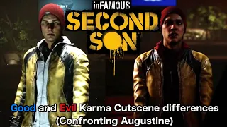 inFAMOUS Second Son: Good and Evil Karma cutscene difference (Confronting Augustine)