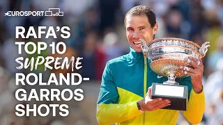 Top 10 Moments Where Rafael Nadal Proved He Is The King Of Clay 👑 | Roland-Garros | Eurosport Tennis