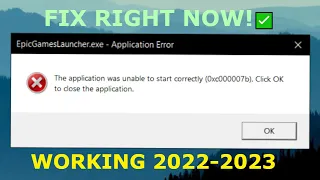 Epic Games error 0xc000007b | (2024) FULL STEP BY STEP SOLUTION/FIX ✅