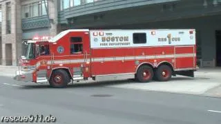 Supervisor + Ambulance P1 Boston EMS + Rescue 1 Boston Fire Department