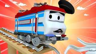 Trenuletul Troy - Trenul Magnet e salvatorul - Orasul Trenurilor 🚄 Desene pentru copii