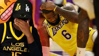 LAKERS FAN REACTS TO GETTING SWEPT BY THE NUGGETS! WHOS FAULT WAS THIS?