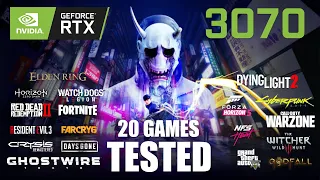 Ghostwire Tokyo and More RTX 3070 | I5-12400 | 1080p - 1440p - 4K 20 Games Tested