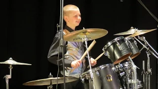 Happy - Drum Cover  + Drum solo - drummer Daniel Varfolomeyev 11 years