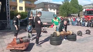 STRONGMAN  -  RYCHNOVSKÝ JARMARK - 28.5.2022. (Jarda Svoboda, Lukáš Patera, Zbyněk Zachař).