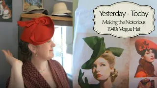 Making the Notorious Vogue 1940s Hat (7464 B)