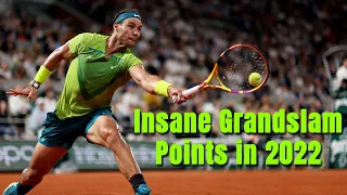 Rafael Nadal - 32 Insane Points in Grand Slams 2022 (HD)