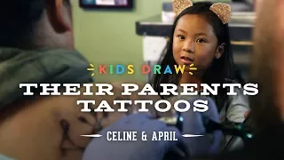 Celine Designs Her Mom's First Tattoo | Kids Draw | Cut