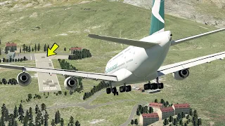 Huge A380 Had To Make Emergency Landing At Small Airport Because Of Running Out Of Fuel [XP11]