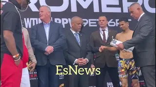 WOW GERVONTA DAVIS PUSHES ROLLY OFF THE STAGE DURING FACE OFF
