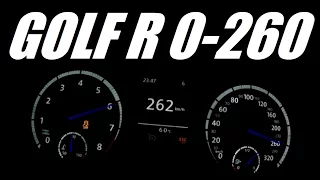 2014 VW Golf 7 R 0-250 km/h Acceleration Top Speed