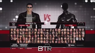 WWE 2K16 launch Day Character Select Screen