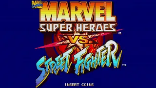 Marvel Super Heroes vs. Street Fighter (Arcade) 【Longplay】