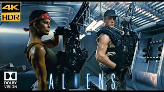 ALIENS 1986 COMBAT DROP 2.0 MOVIE CLIP SCENE- 4K UHD DOLBY VISION HDR - Dolby Surround 5.1